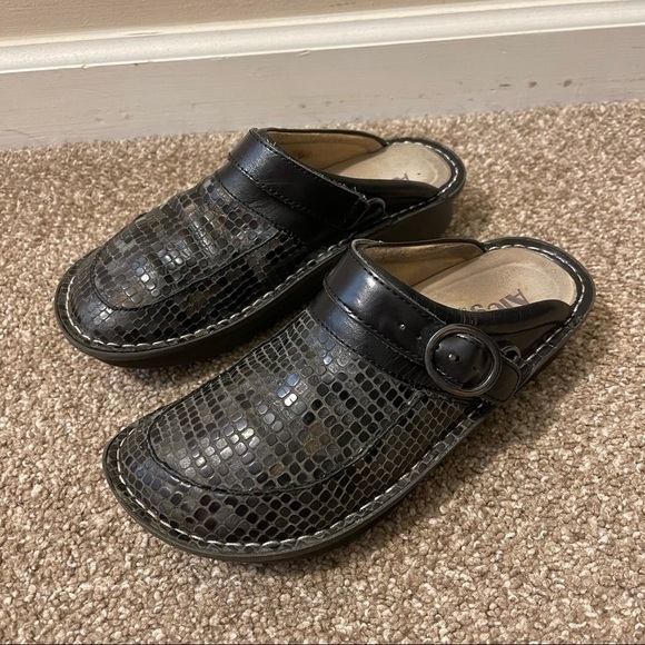 Alegria Seville Slip on leather mule shoes woman’s size 37 - Picture 2 of 10